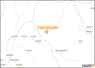 map of Tsofon Gari