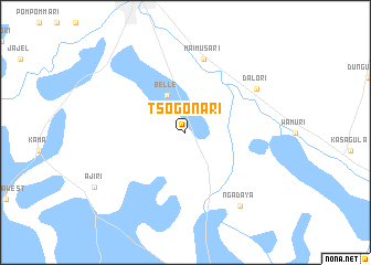 map of Tsogonari