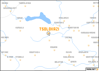 map of Tsolokazi