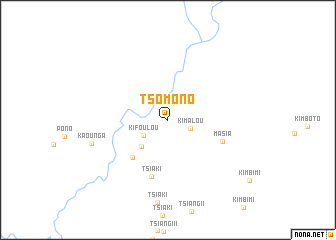 map of Tsomono