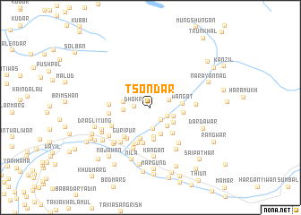 map of Tsondar