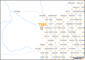 map of Tsor