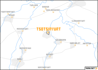 map of Tsotsin-Yurt