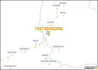 map of Tsotsokoumou