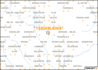 map of Tsoukalaíika