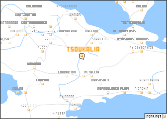 map of Tsoukaliá