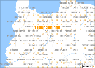 map of Tsourounianá