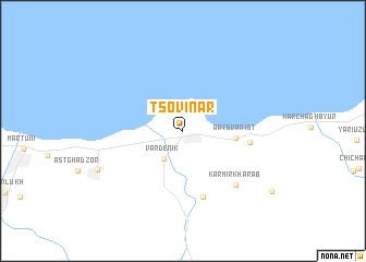 map of Tsovinar