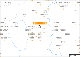 map of Tsowagba