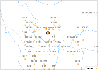 map of Tsoyo