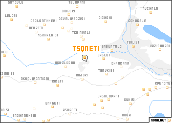 map of Tsqnetʼi