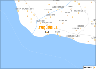 map of Tsqurgili