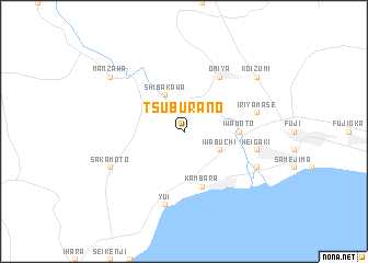 map of Tsuburano