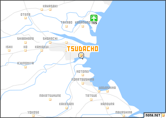 map of Tsudachō