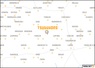 map of Tsuduworo