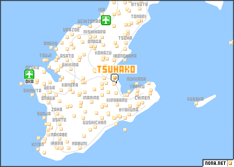 map of Tsuhako