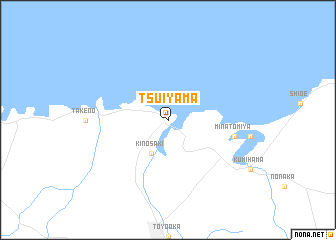 map of Tsuiyama
