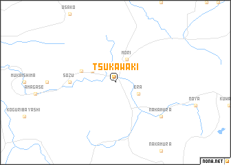 map of Tsukawaki