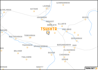 map of Tsukhta