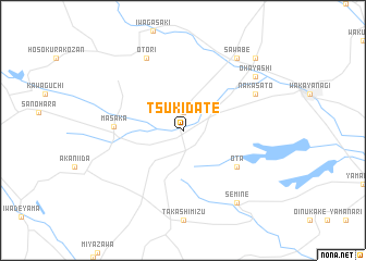 map of Tsukidate