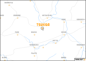 map of Tsukida