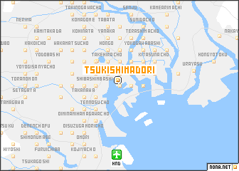 map of Tsukishimadōri