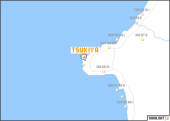 map of Tsukiya