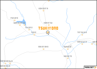 map of Tsukiyono