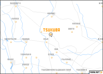 map of Tsukuba