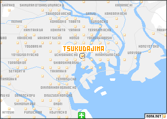 map of Tsukudajima