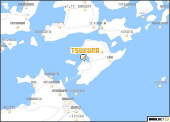 map of Tsukura