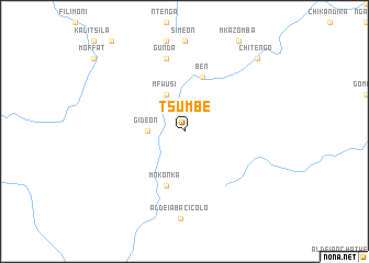 map of Tsumbe