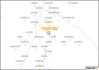 map of Tsumyaw