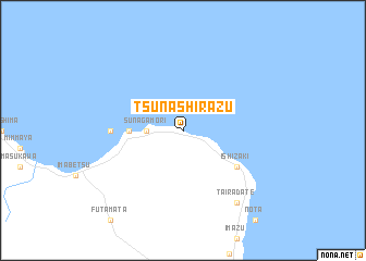 map of Tsunashirazu