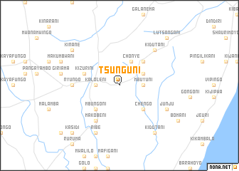 map of Tsunguni