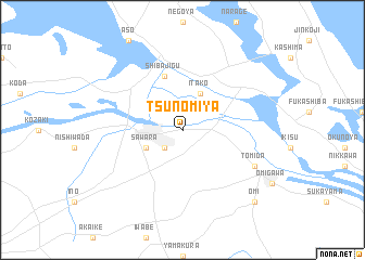 map of Tsunomiya