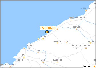 map of Tsunozu