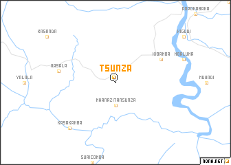 map of Tsunza