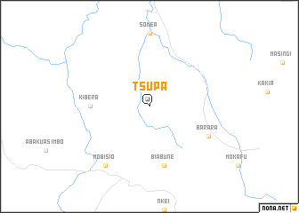 map of Tsupa