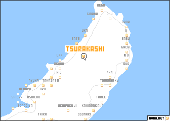 map of Tsurakashi