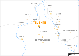 map of Tsushar