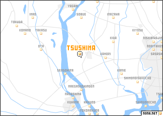 map of Tsushima