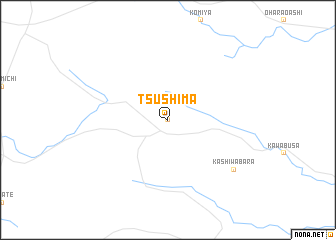 map of Tsushima