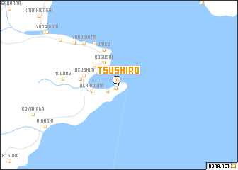 map of Tsushiro