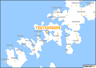 map of Tsutsunoura