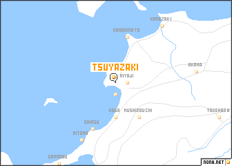 map of Tsuyazaki