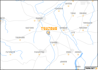 map of Tsuzawa