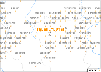 map of Tsveklyuvtsi