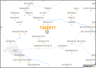 map of Tsverty