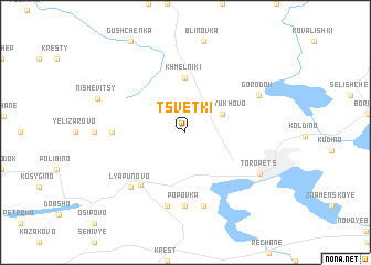 map of Tsvetki